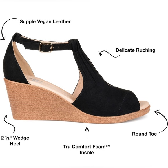 Journee ankle strap wedges - Picture 2 of 2